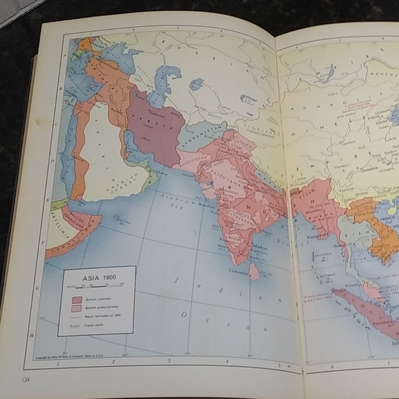 Vintage 1957 Rand McNally Atlas of World History - Picture 13 of 16